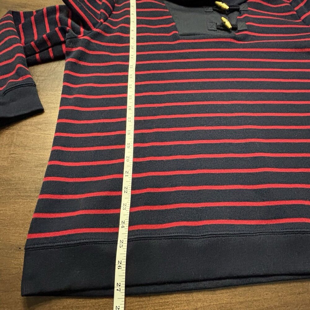 Lauren Ralph Lauren Top 2X Blue Red Stripe Long Sleeve pullover Nautical Boating - Picture 8 of 9
